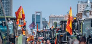Post de Un centenar de tractores marchan de nuevo en Madrid para pedir reformas y precios justos