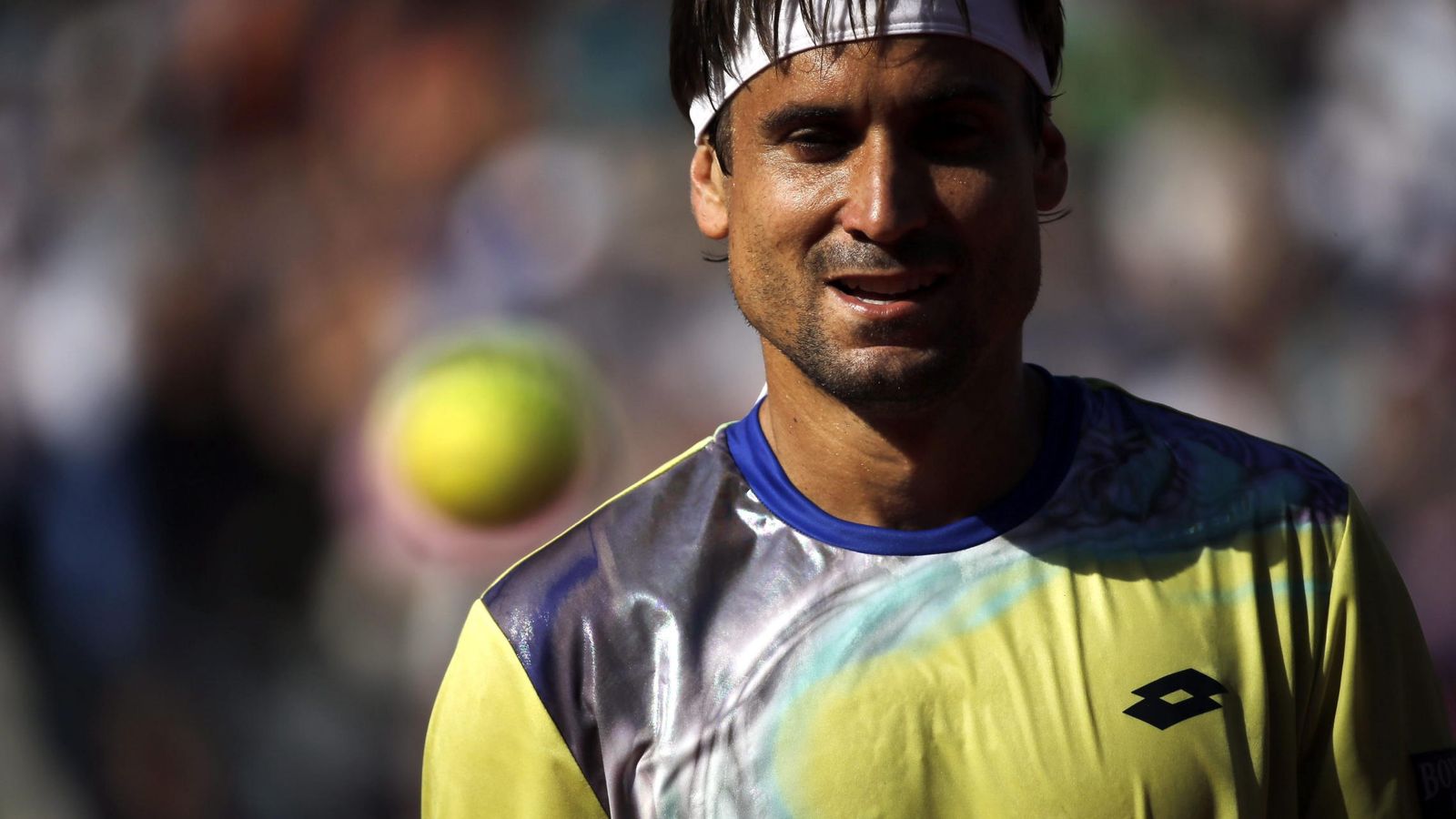 Foto: David Ferrer no podrá jugar en Wimbledon tras sufrir una lesión en el codo derecho.