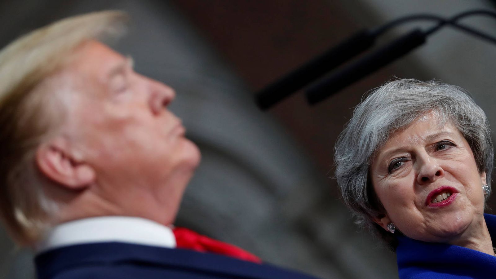 Foto: El presidente Donald Trump y la 'premier' Theresa May. (Reuters)