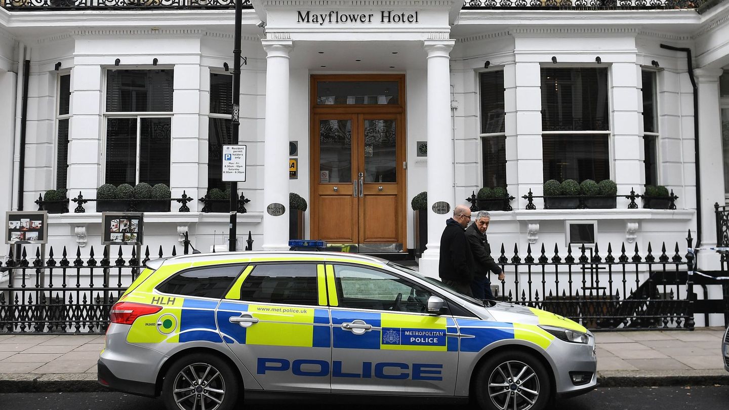 El hotel de Londres donde falleció Marcos en marzo de 2018. (EFE)
