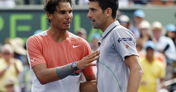 Foto: Rafa Nadal y Novak Djokovic en el Masters de Miami. (Reuters)