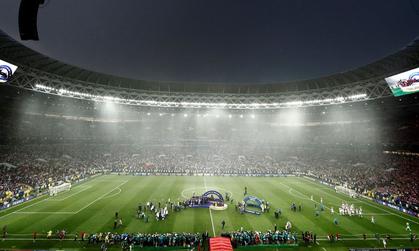 El estadio de Luzhniki durante la final del Mundial. (Reuters)