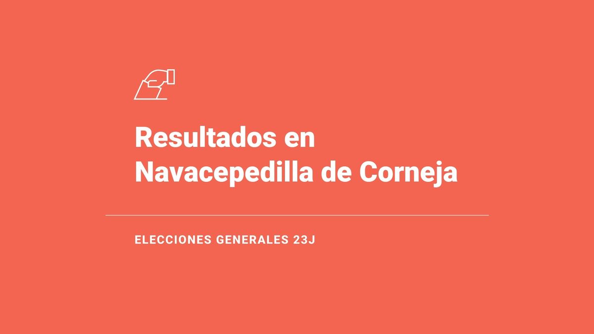Navacepedilla de Corneja: ganador y resultados en las elecciones generales del 23 de julio 2023, última hora en directo