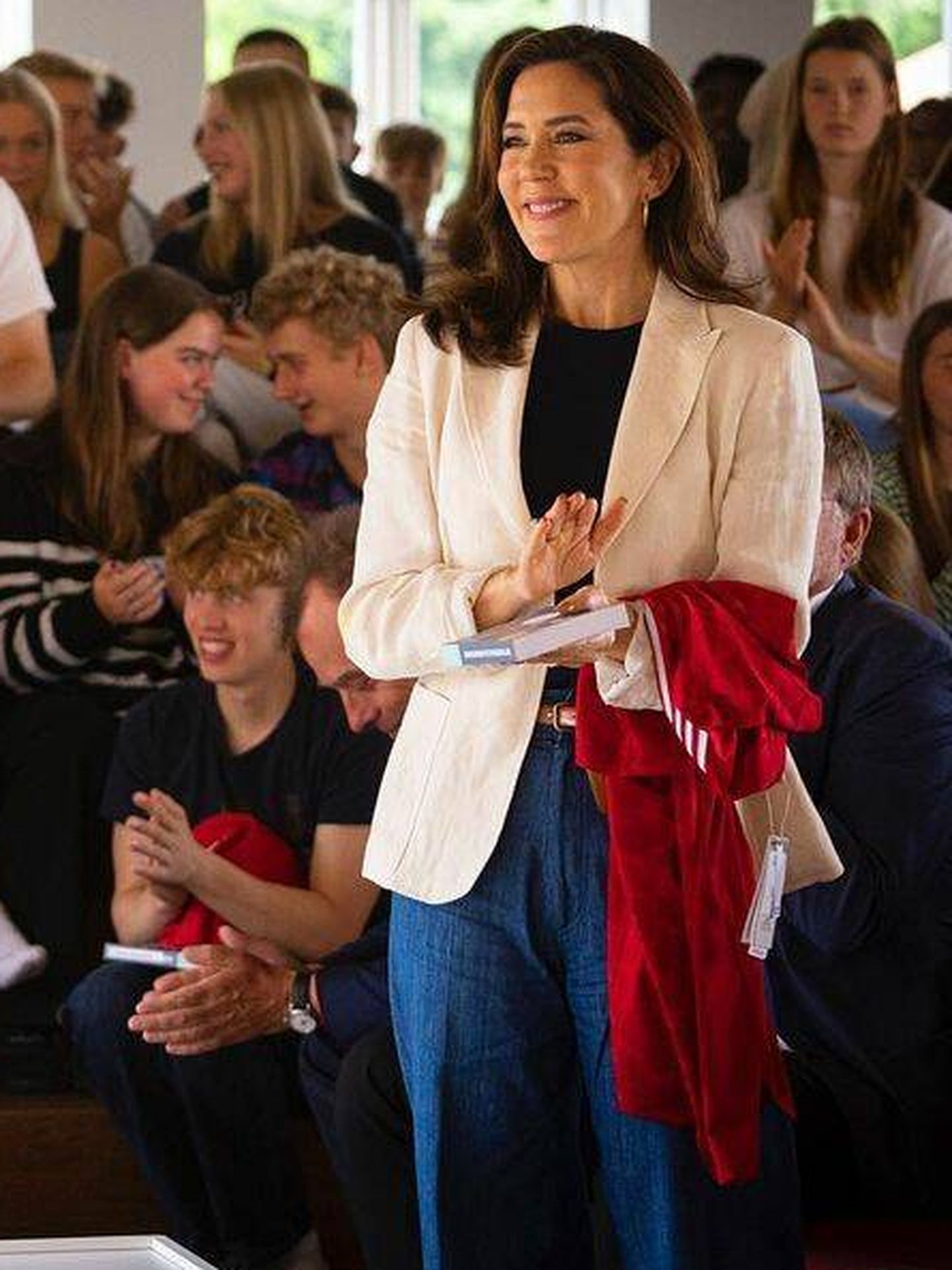 La princesa Mary de Dinamarca, en junio en un acto con su fundación. (Instagram/@mary_fonden)