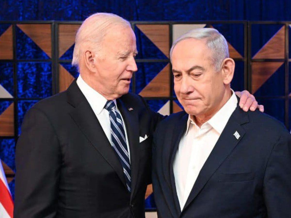 Foto: El presidente de EEUU, Joe Biden, y el primer ministro de Israel, Benjamín Netanyahu. (Reuters/Avi Ohayon/GPO/dpa)