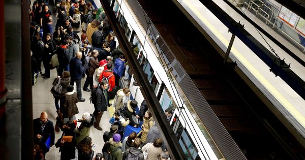 Foto: Huelga de maquinistas del Metro de Madrid en 2017 (EFE)