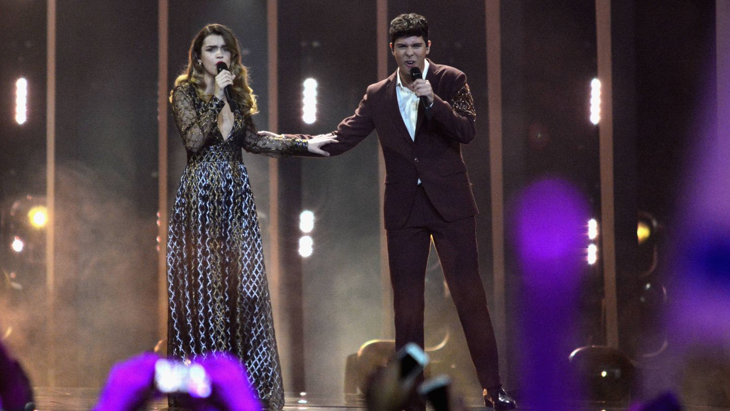  Amaia y Alfred, en Eurovisión. (Getty)
