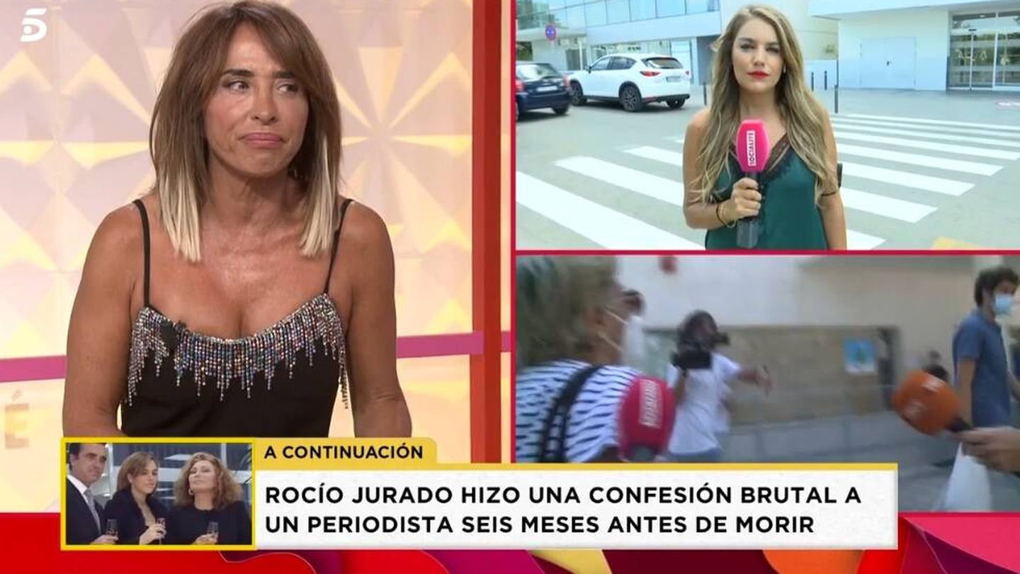 María Patiño, en 'Socialité'. (Telecinco).