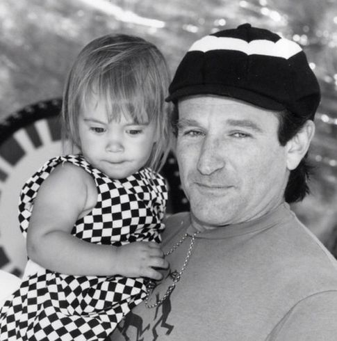 Foto: Robin Williams y su hija Zelda (Instagram)