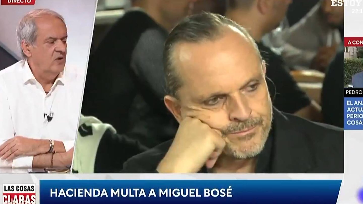 Aroca criticando a Bosé. (RTVE).