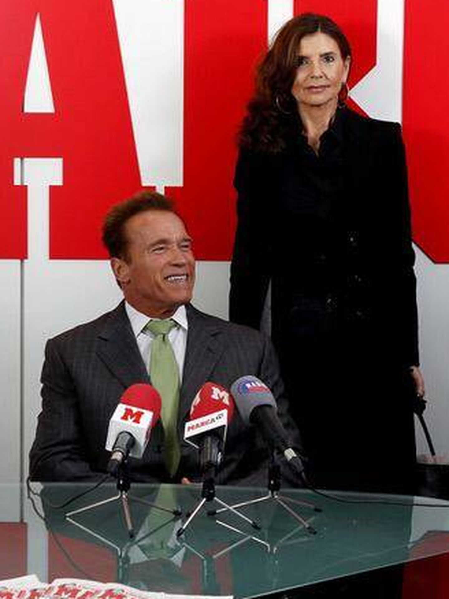 Marilé Zaera, con Arnold Schwarzenegger. (Cortesía)