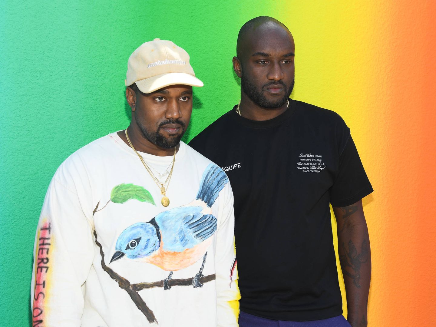 Kanye West y Virgil Abloh. (Getty)