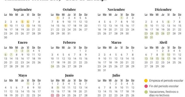Foto: Calendario escolar 2019-2020 en La Rioja (El Confidencial)