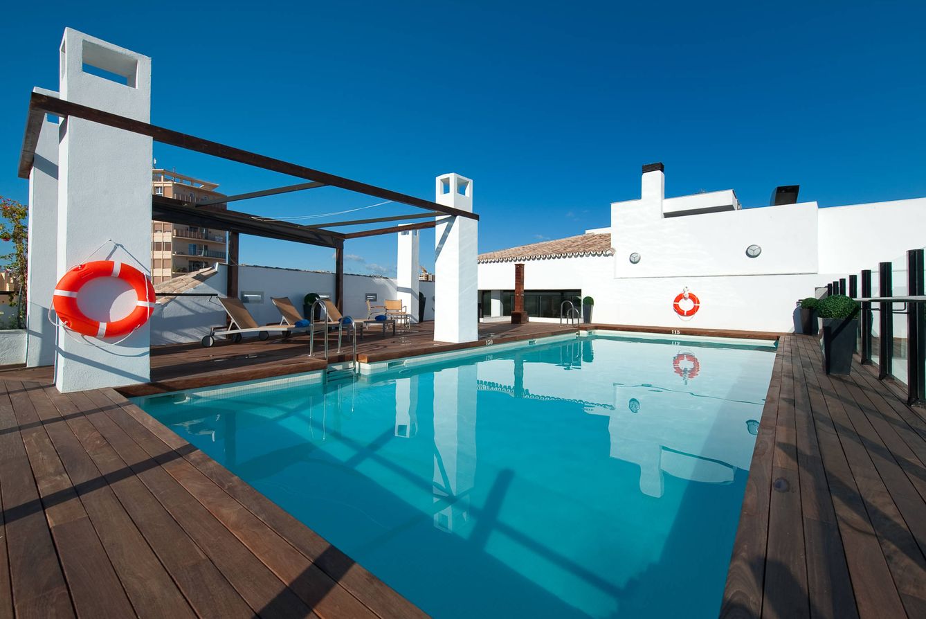 Así es la piscina del Vincci Posada del Patio, en Málaga. (Cortesía)