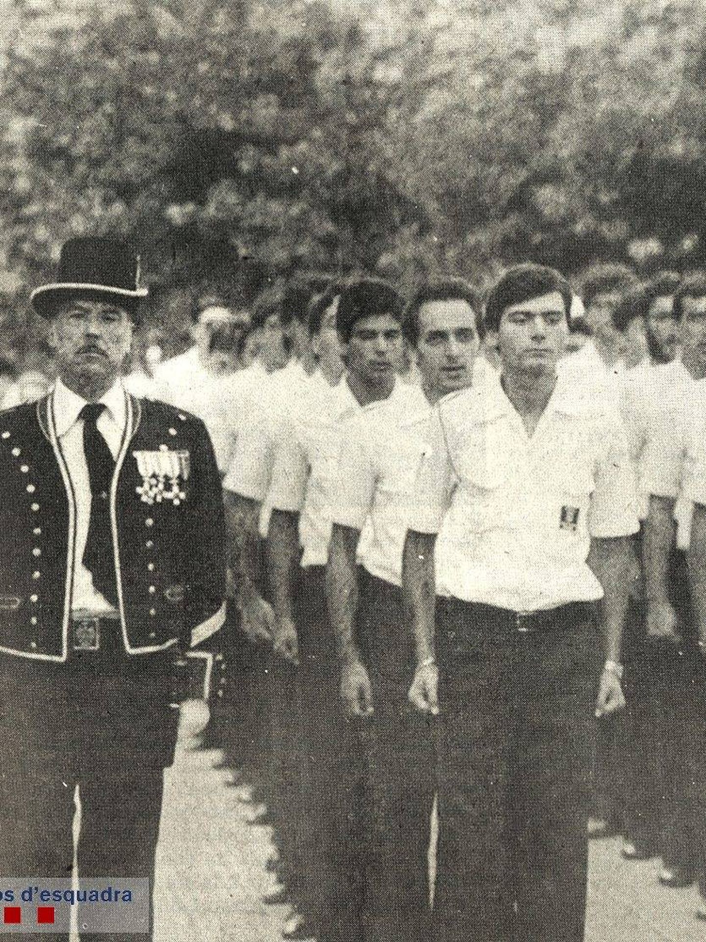 Primera promoción de Mossos d'Esquadra (1983). Fondo histórico de Mossos (Generalitat)