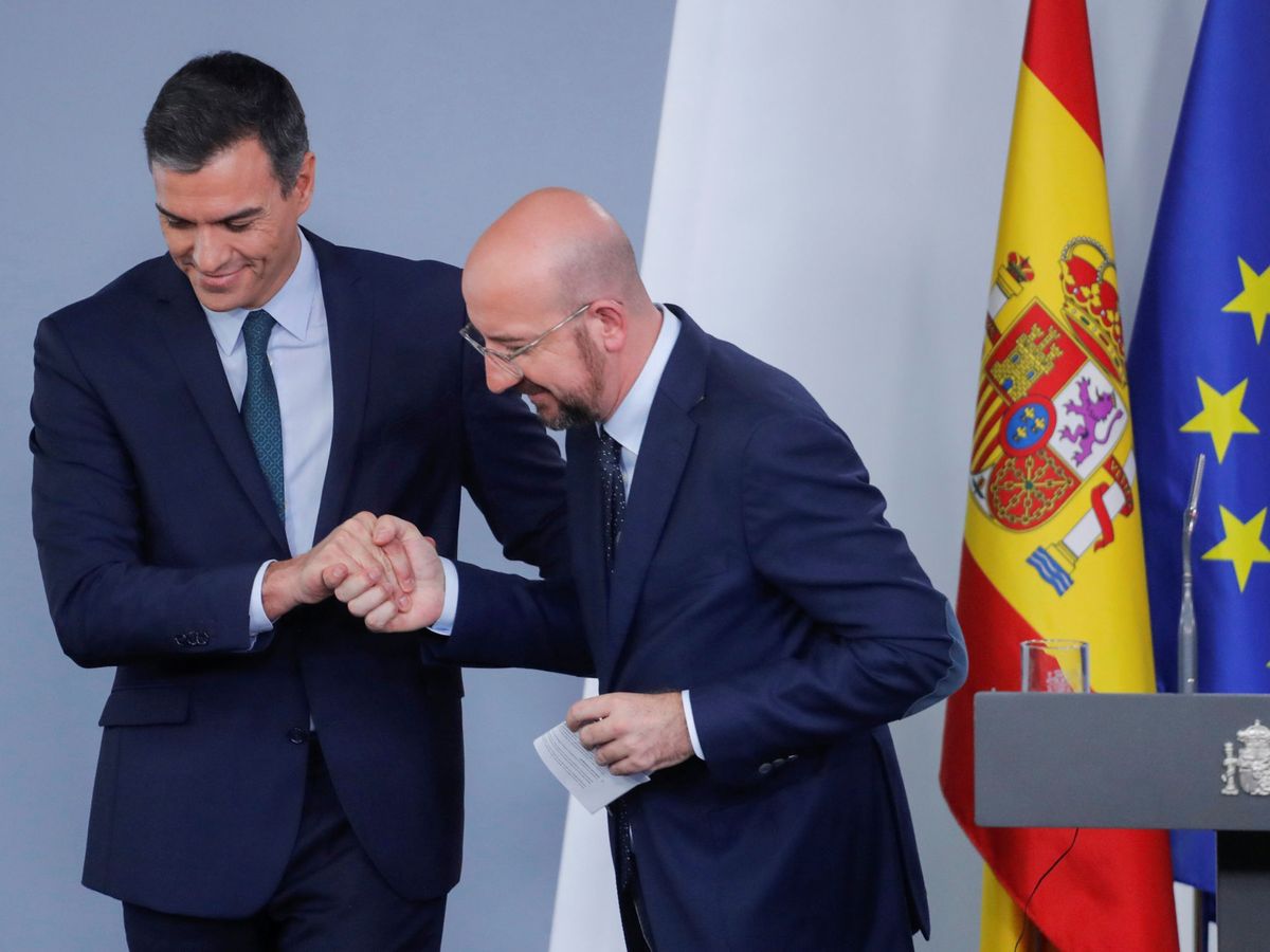 Foto: Pedro Sánchez junto a Charles Michel, presidente del Consejo Europeo. (Reuters)