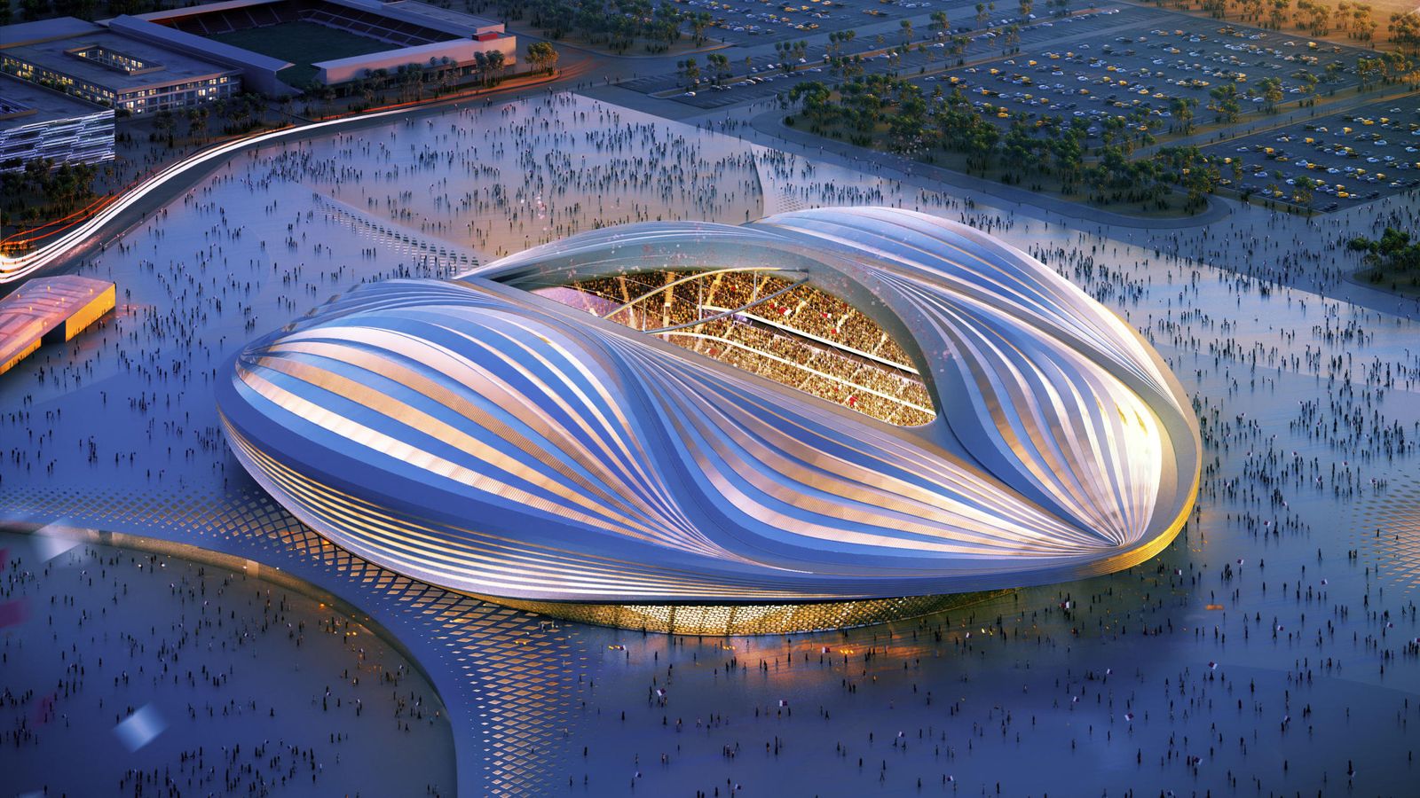 Foto: Imagen de uno de los espectaculares estadios que albergarán el Mundial de Qatar 2022 (Reuters)