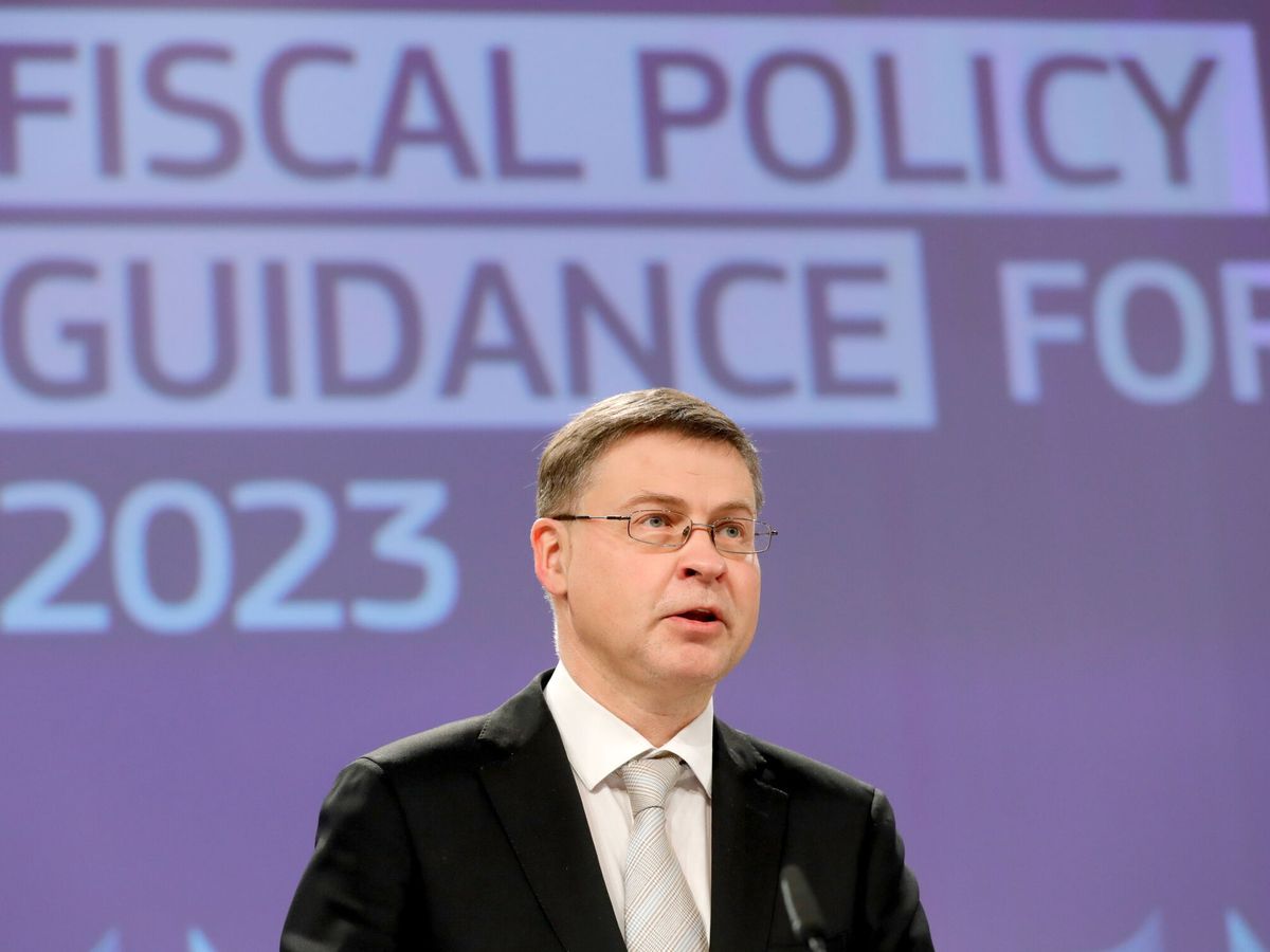 Foto: El vicepresidente de la Comisión Valdis Dombrovskis. (Stephanie Lecocq/EFE)