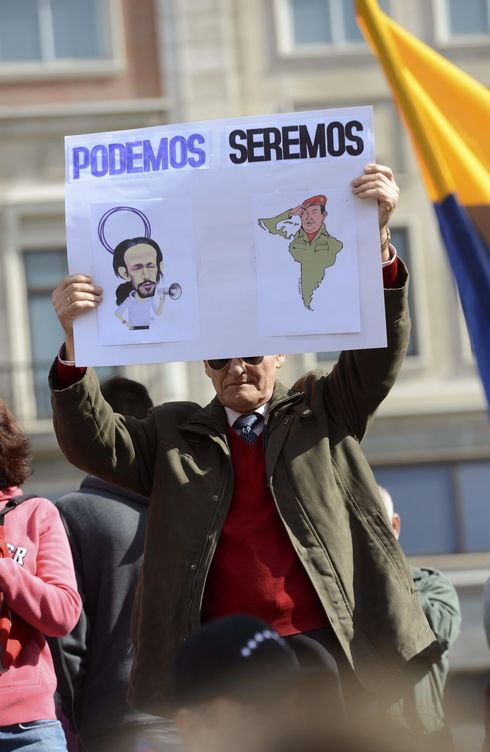 La vinculación entre Podemos y Venezuela demostró ser un recurso en campaña electoral. (EFE)