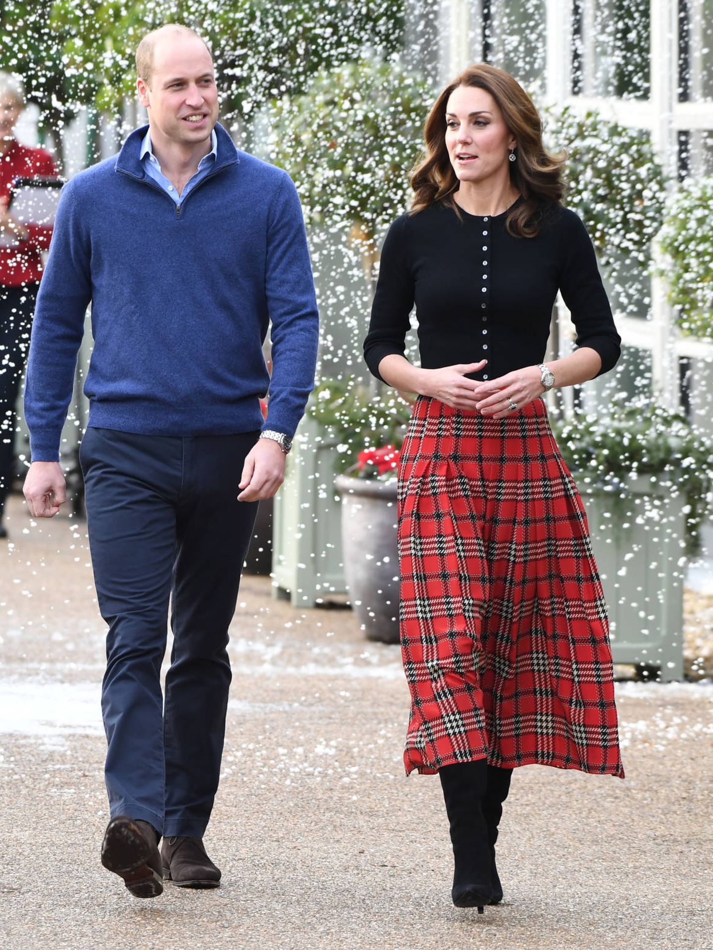 Los duques de Cambridge, en diciembre de 2018. (Getty)