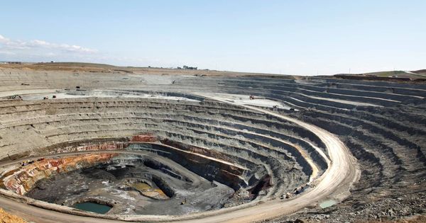 Foto: Vista de la corta de la mina antes del derrumbe. (CLC)