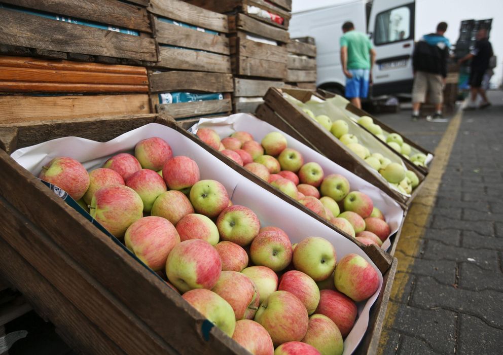 Foto: Un mercado de frutas en Varsovia (EFE)