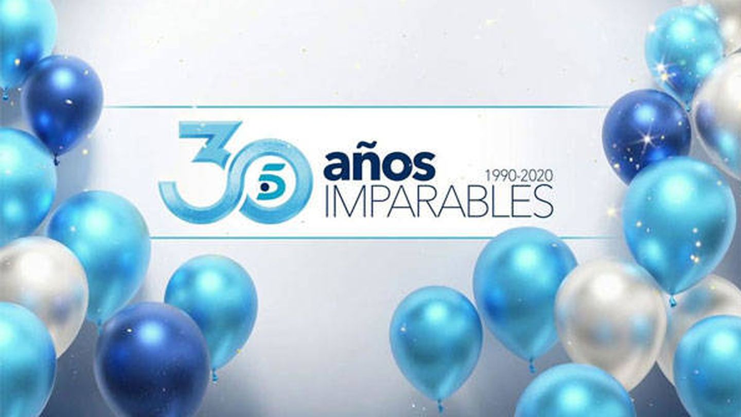 Imagen promocional de la campaña de Telecinco por sus 30 años. (Mediaset) 