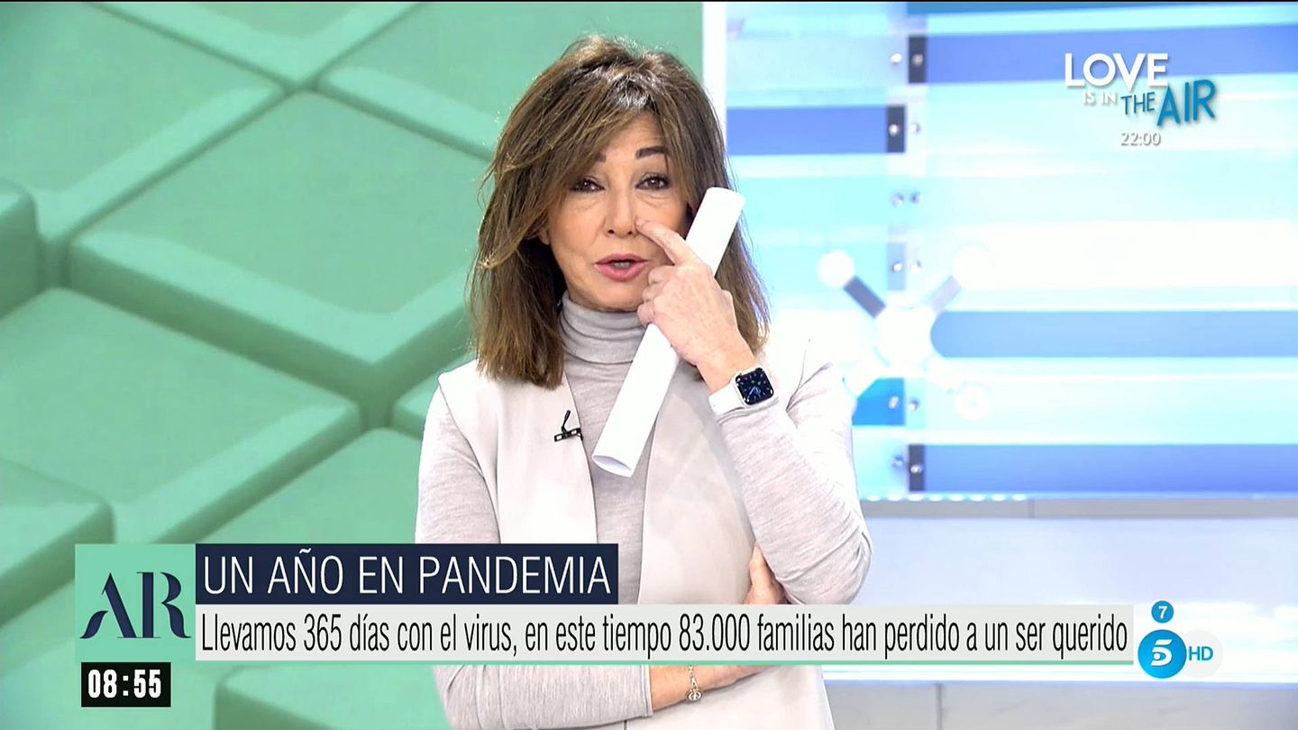 Ana Rosa Quintana, en el arranque de su programa. (Mediaset)