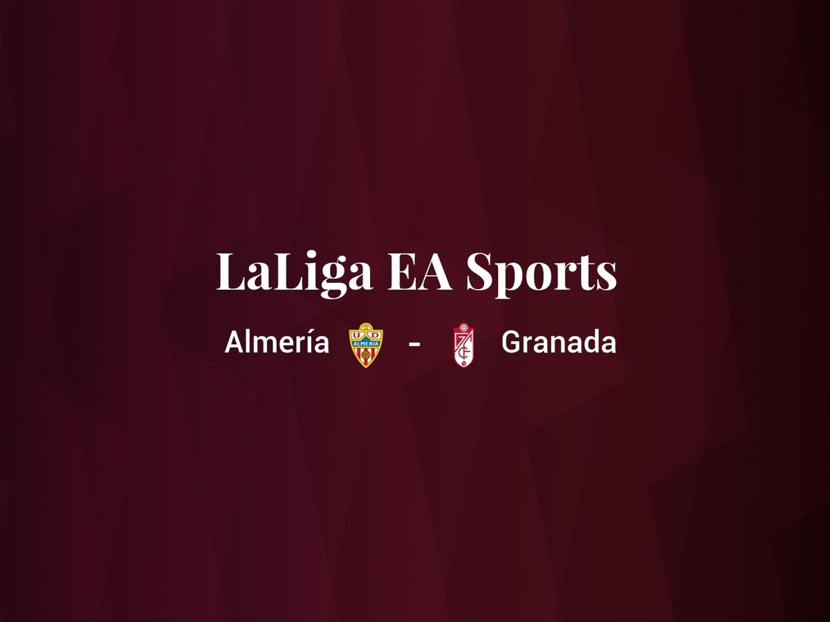 Foto: Resultados Almería - Granada de LaLiga EA Sports (C.C./Diseño EC)