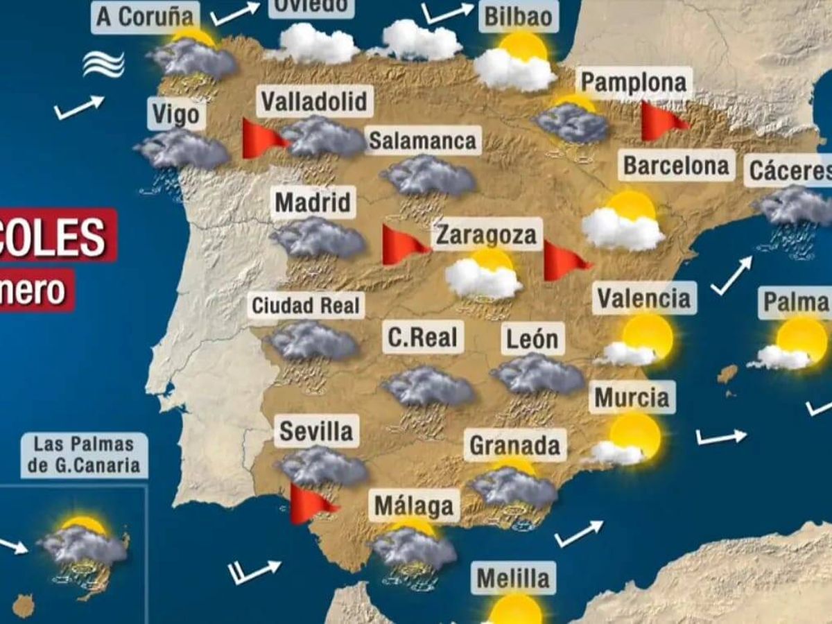 Foto: Madrid, frontera con Portugal: el desconcertante mapa del tiempo de TV que ha provocado risas en redes (Cuatro)
