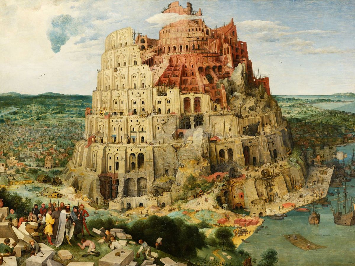 Foto: 'La torre de Babel', de Pieter Bruegel.