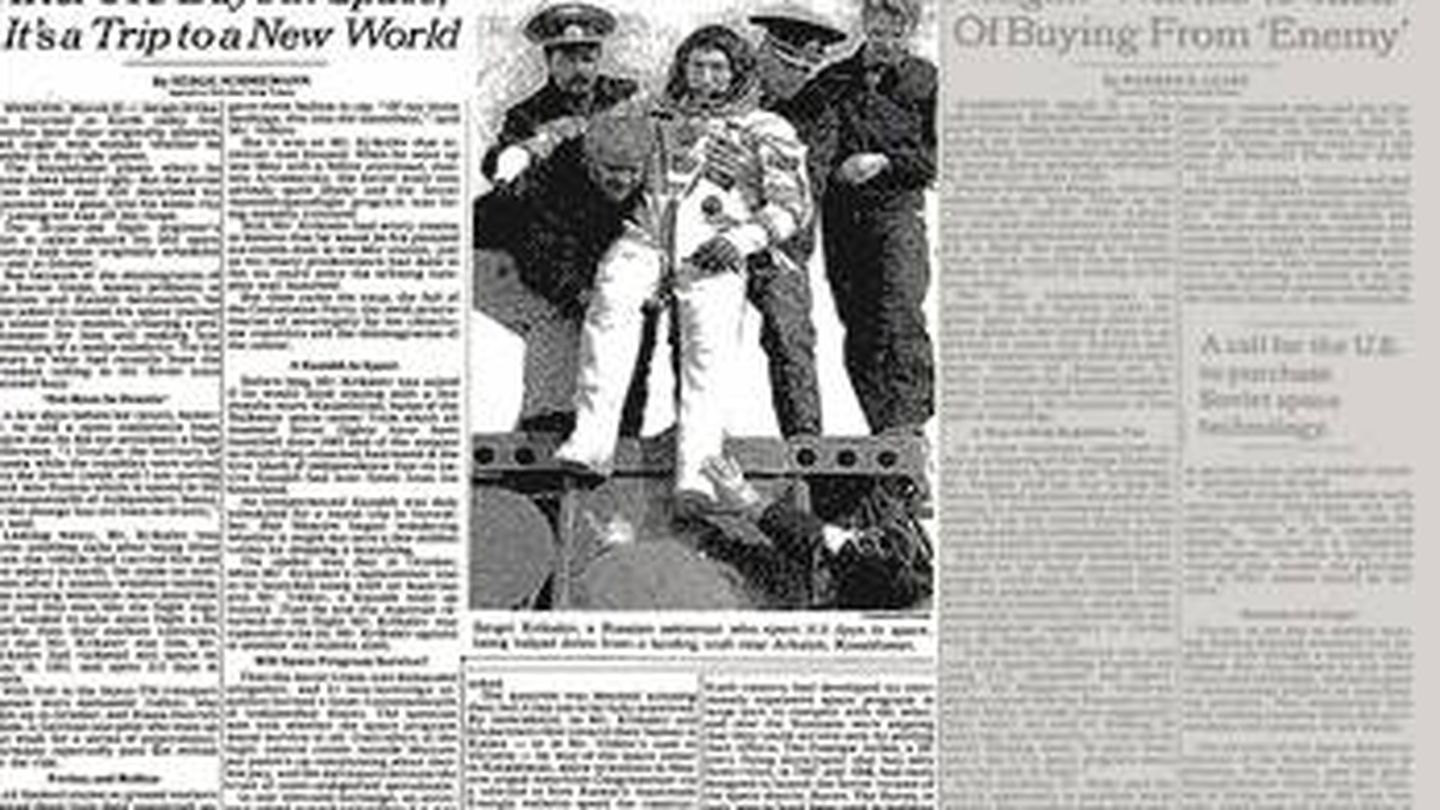 La edición de papel del 'New York Times' del 26 de marzo de 1992.