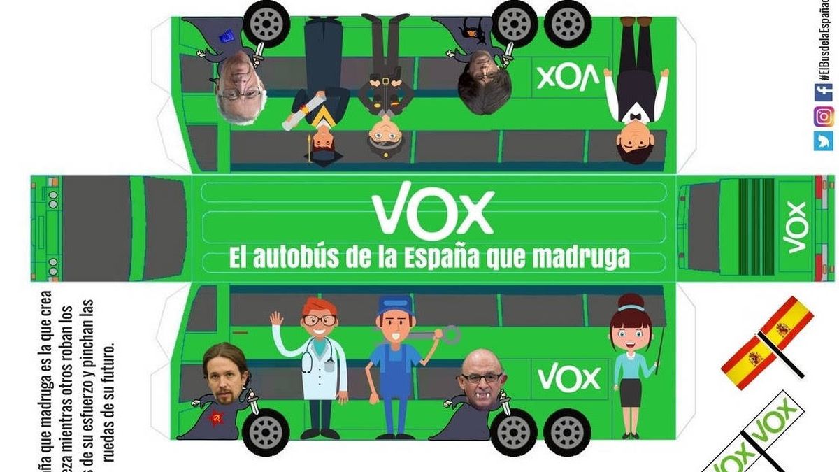 El autobús de VOX ni contamina ni hace ruido