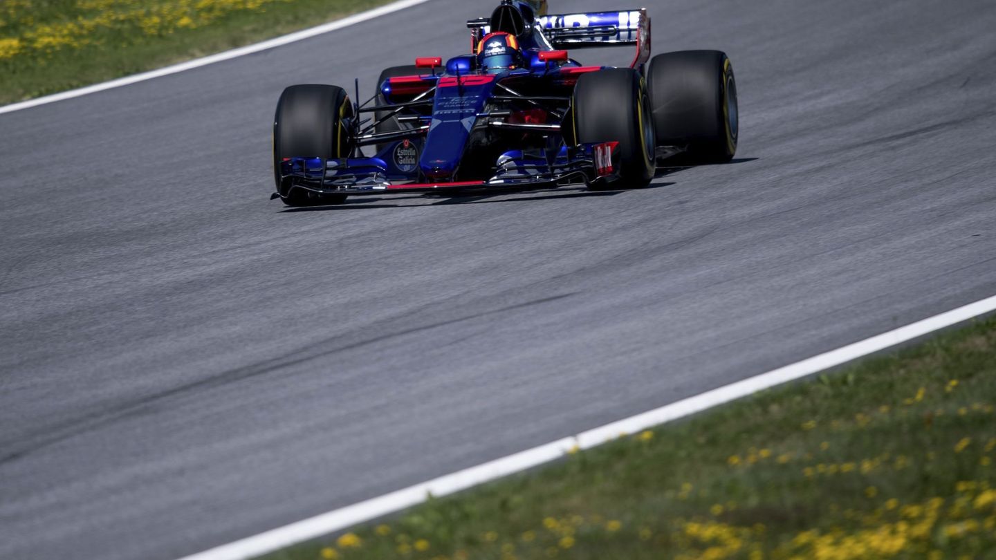 Sainz, sobre el asfalto del Red Bull Ring durante la clasificación. (EFE)
