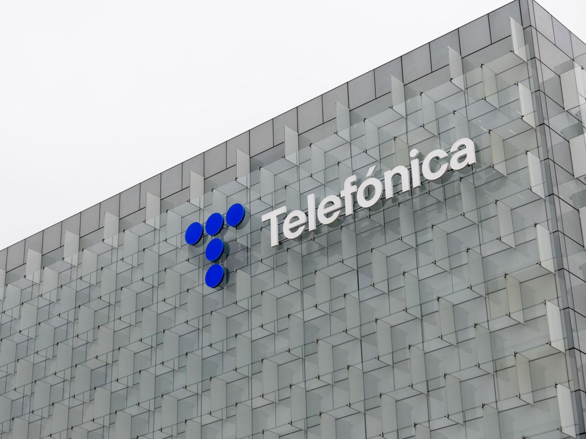 Foto: Logo de Telefónica en su sede de Madrid. (Europa Press/Eduardo Parra)