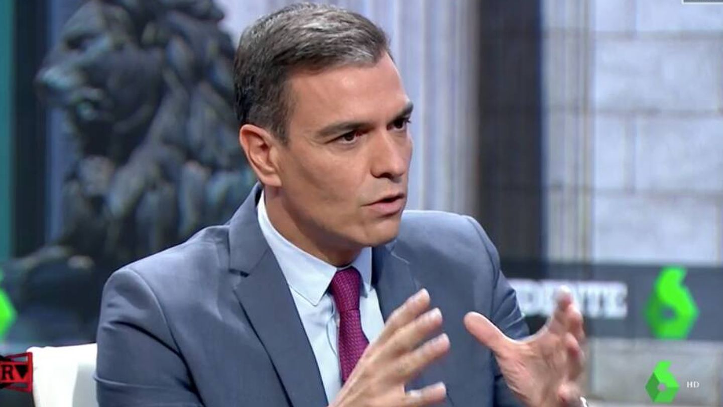 Pedro Sánchez, durante la entrevista en La Sexta. (EC)