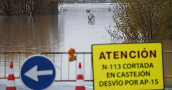 Foto: Inundaciones en Tudela. (EFE)