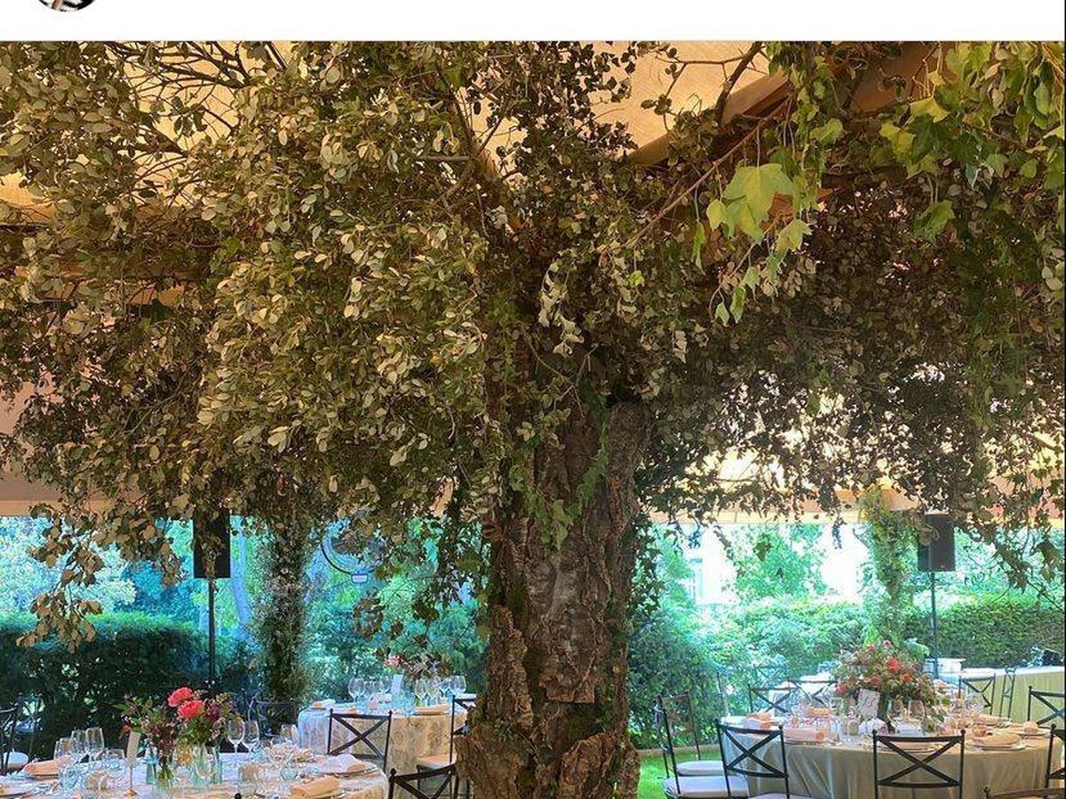 Foto: Los jardines del Palacio de Liria en la boda de Carlos Fitz-James y Belén Corsini. (IG)
