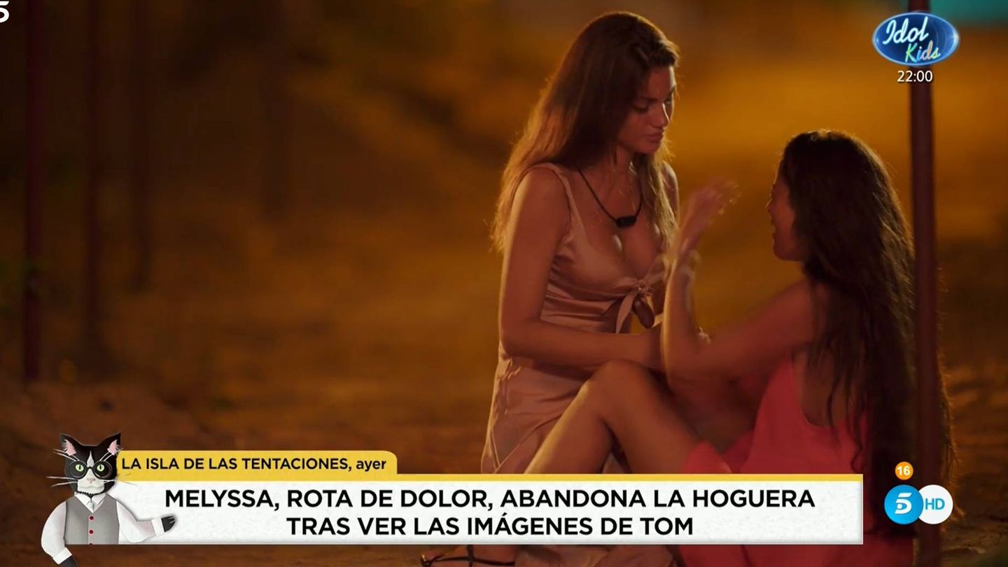 Melodie y Melyssa Pinto, en 'La isla de las tentaciones'. (Mediaset España)