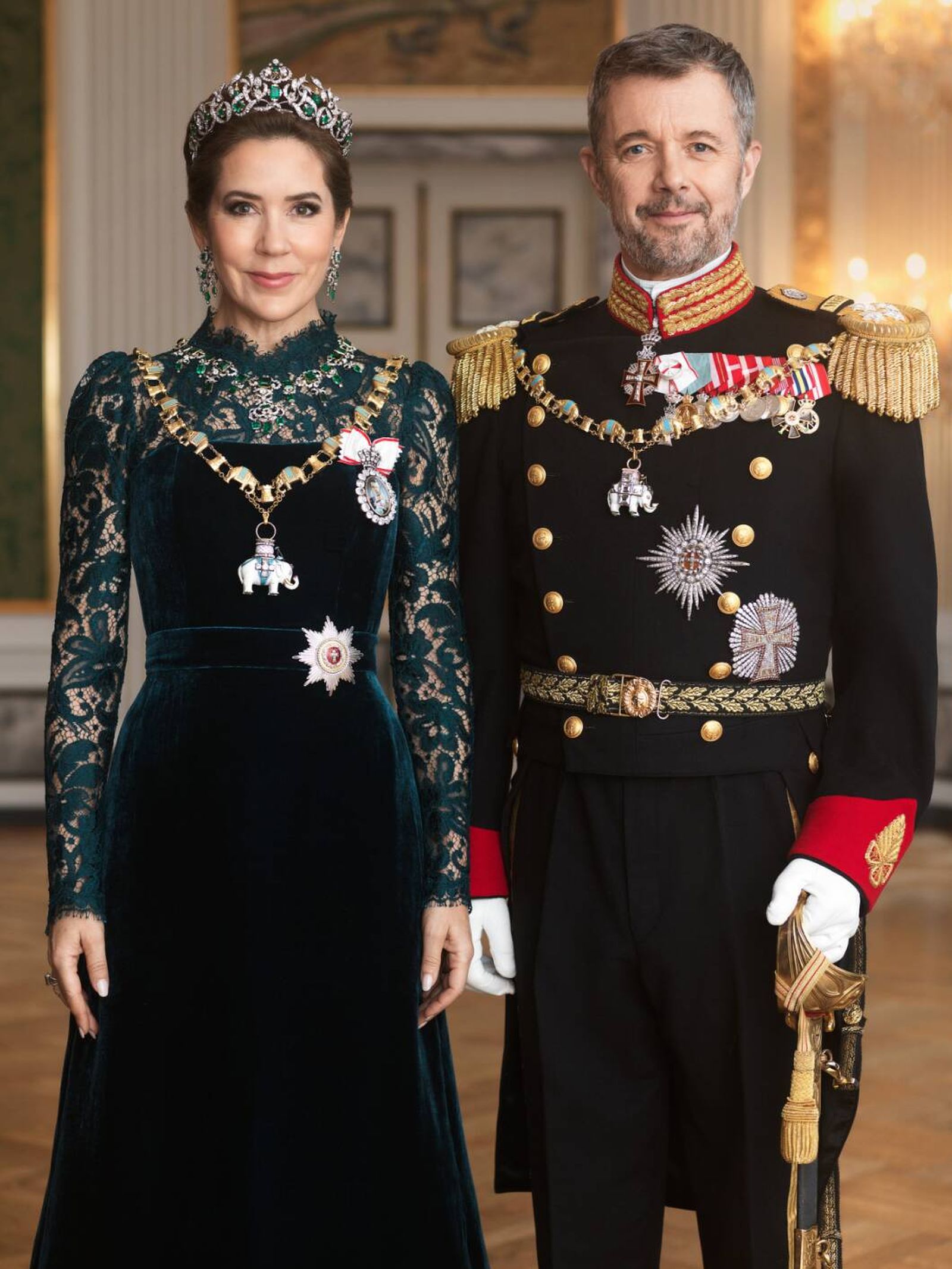 El retrato oficial de Federico y Mary objeto de rumores. (Casa Real de Dinamarca/Steen Evald)