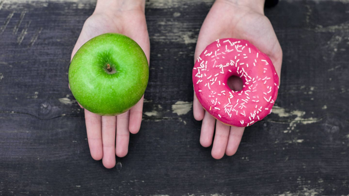 ¿Manzana o donut de pantera rosa? Según algunos estudios, no hay mucha diferencia.
