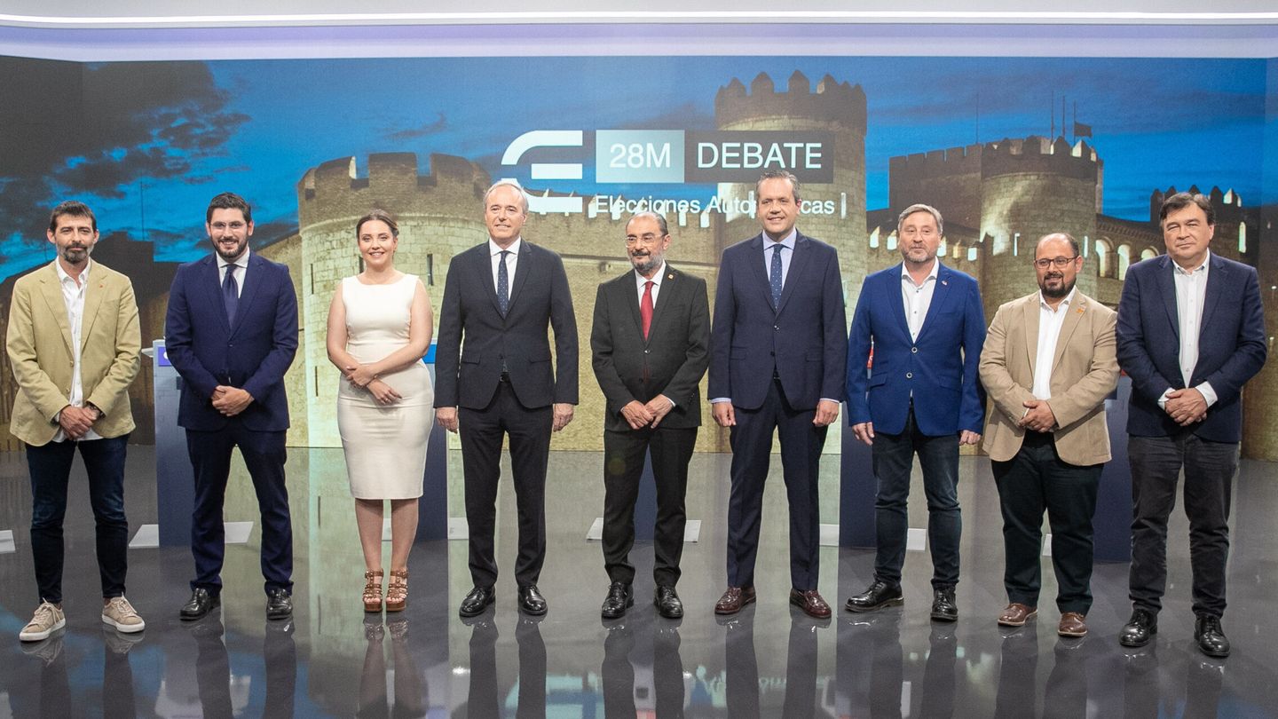 Debate electoral de Aragón. (EFE/Javier Cebollada)