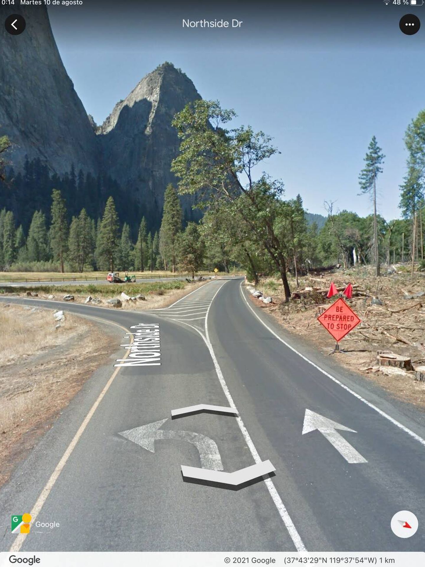 La bifurcación no entraña aparentemente riesgo alguno, y puntos como el de Yosemite son habituales. De ahí el misterio en torno al caso.