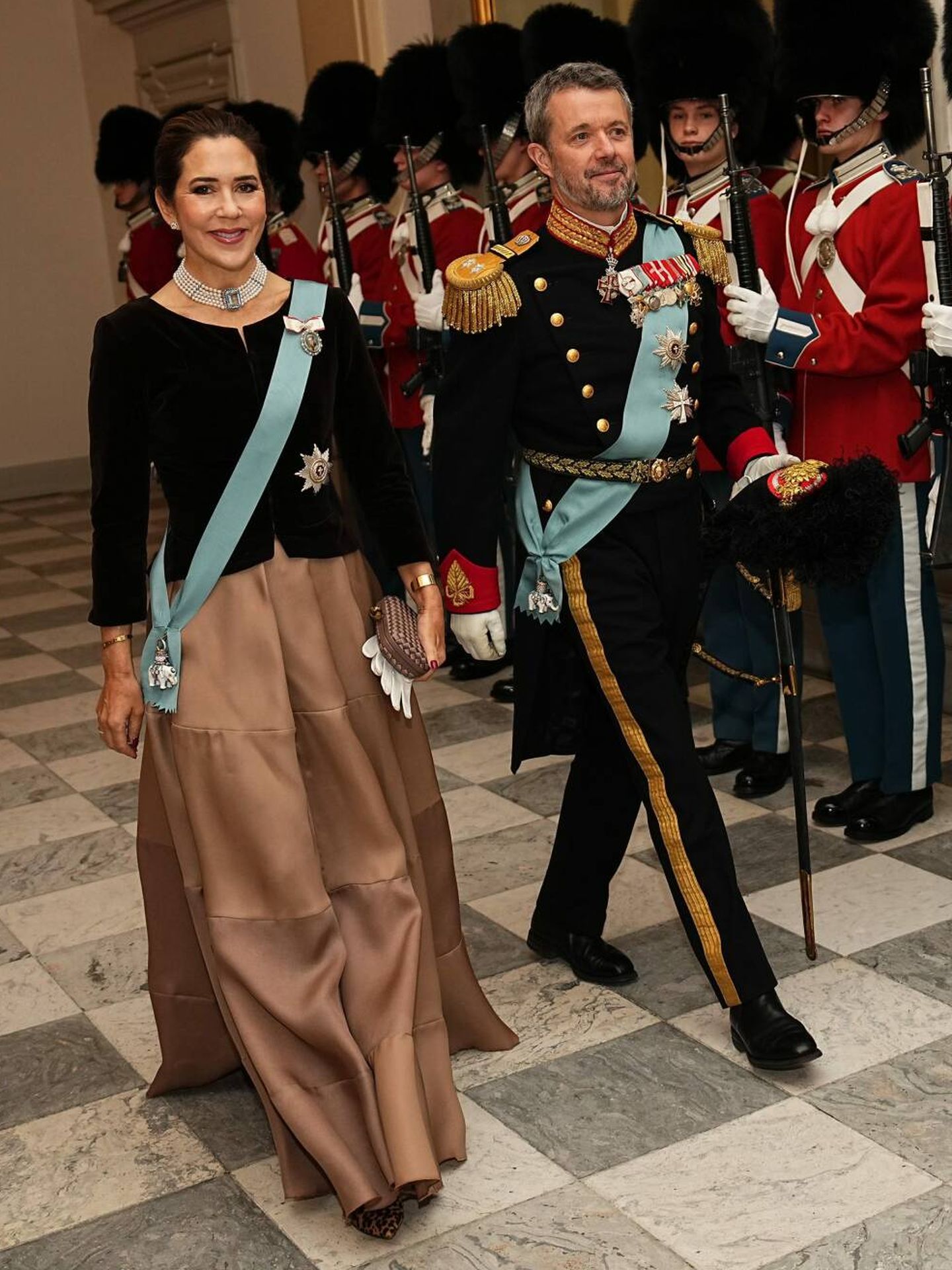 Federico y Mary, en la recepción en Christiansborg. (CP)