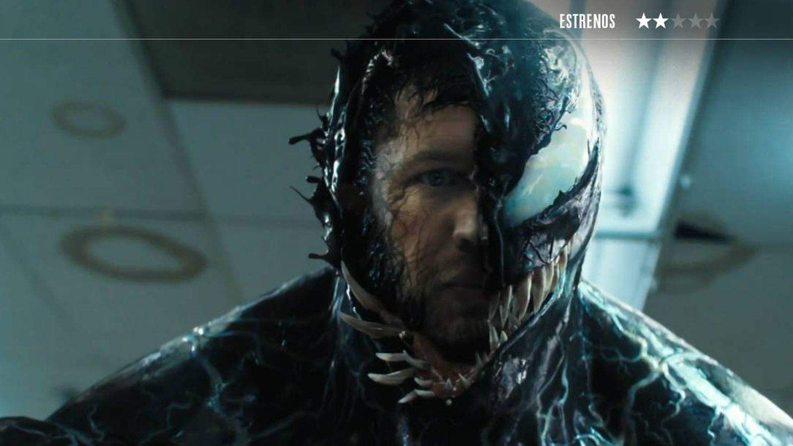Foto: Bajo la capa de efectos especiales de 'Venom', se esconde Tom Hardy. (Sony)