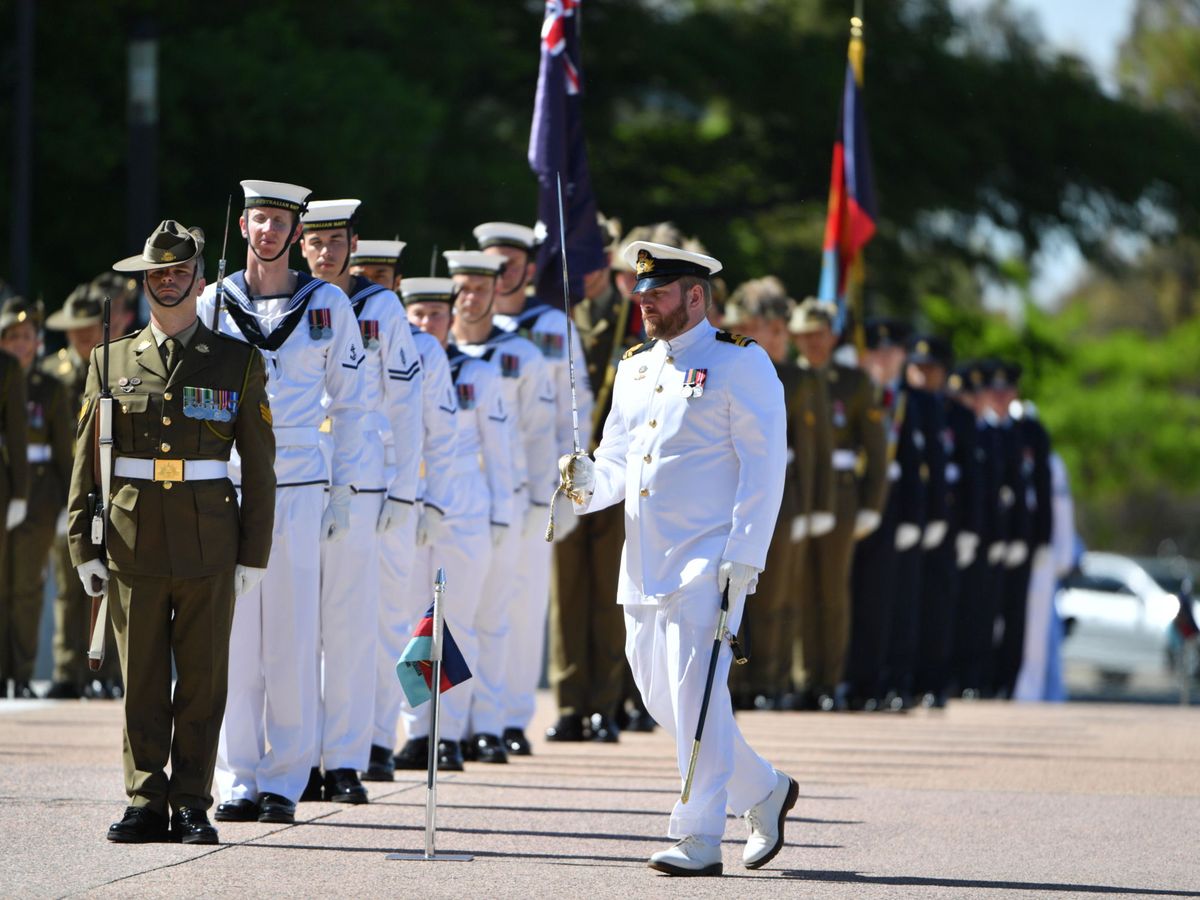 Foto: Soldados australianos en Canberra. (EFE)