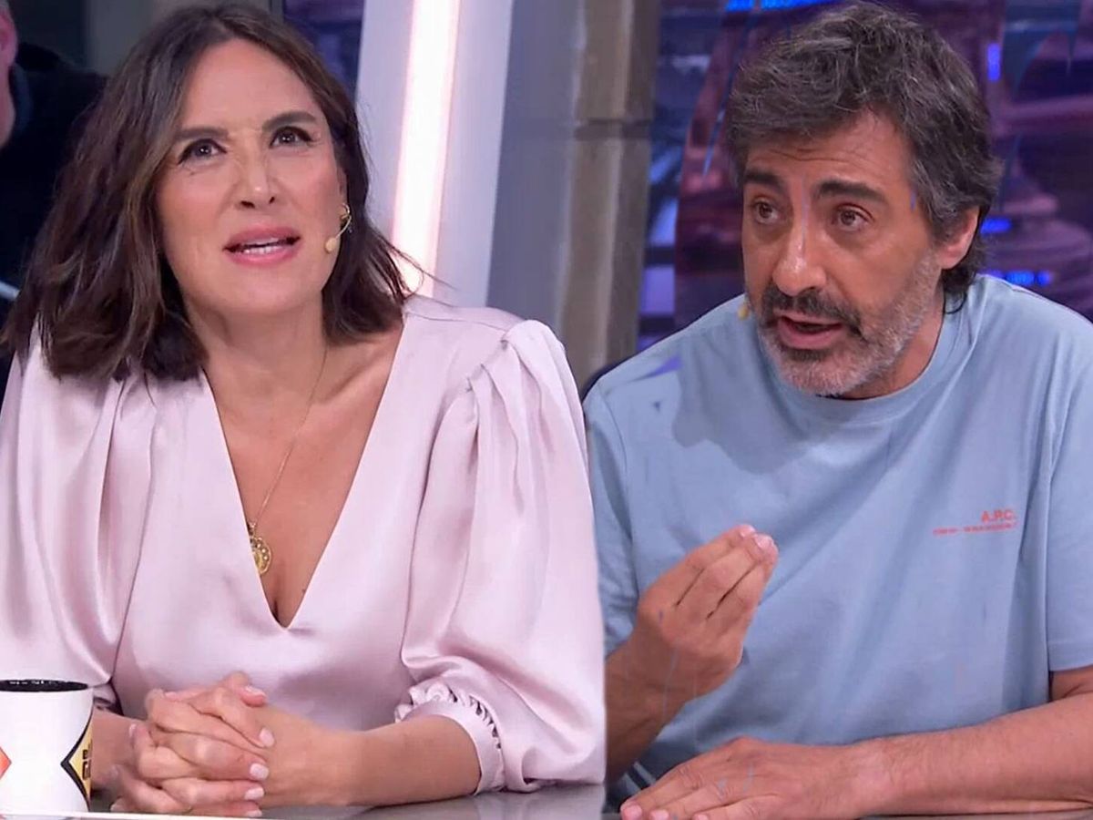 Foto: Tamara Falcó y Juan del Val, en 'El hormiguero'. (Antena 3)