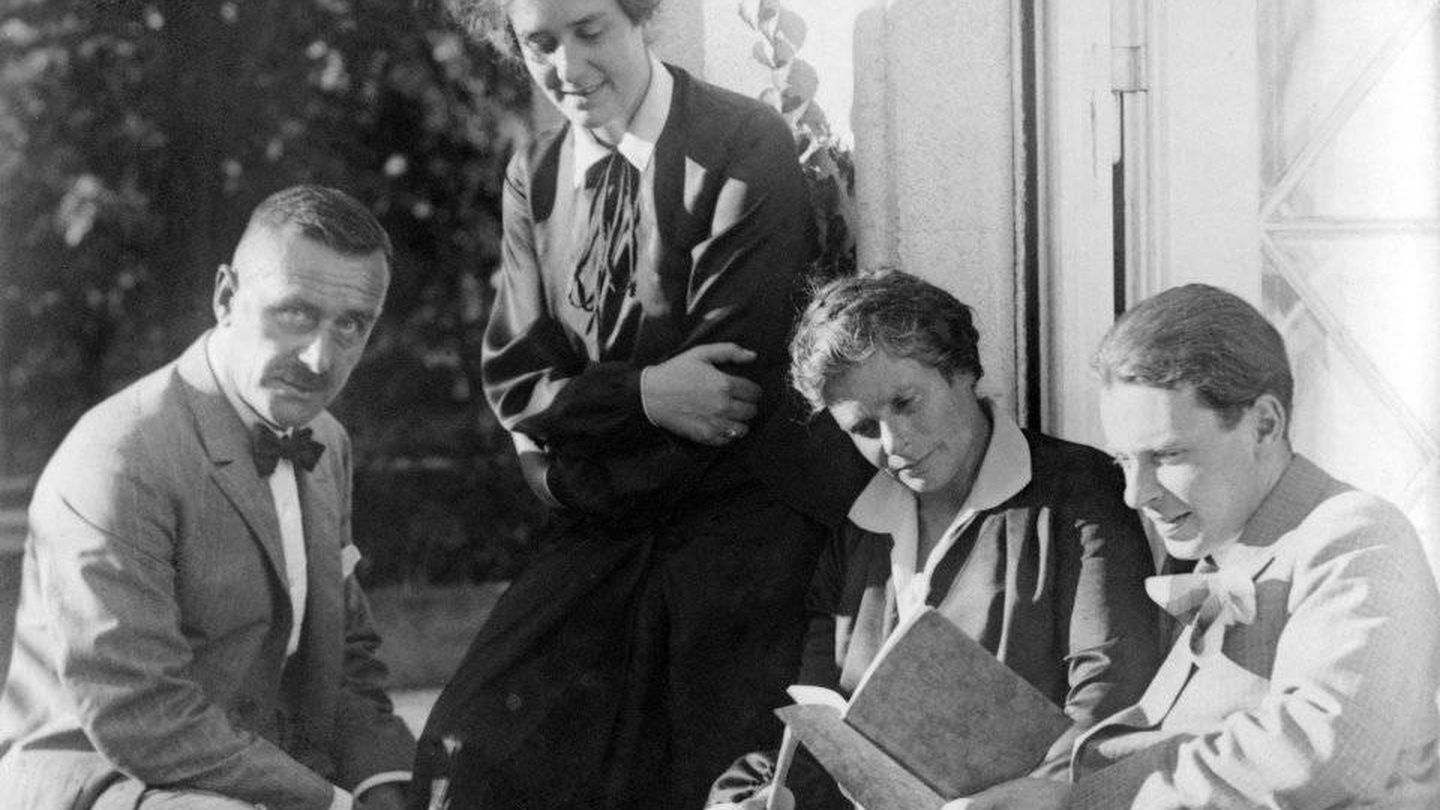 Thomas Mann y familia aún en Alemania en 1931
