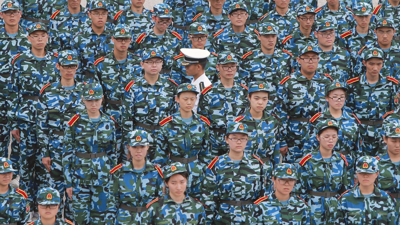Foto: Entrenamiento de cadetes en Qingdao (Reuters)