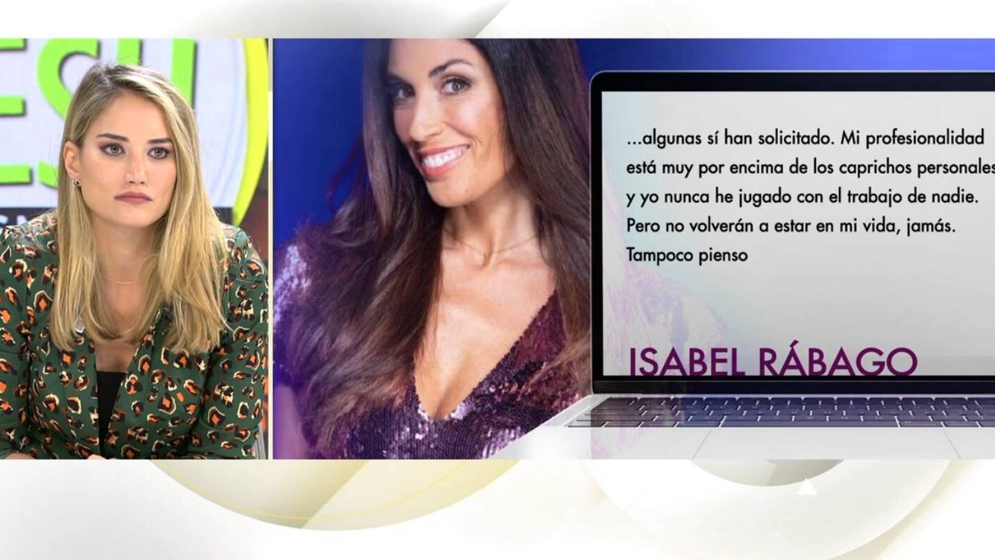 Alba Carrillo en 'Ya es mediodía'. (Mediaset España)